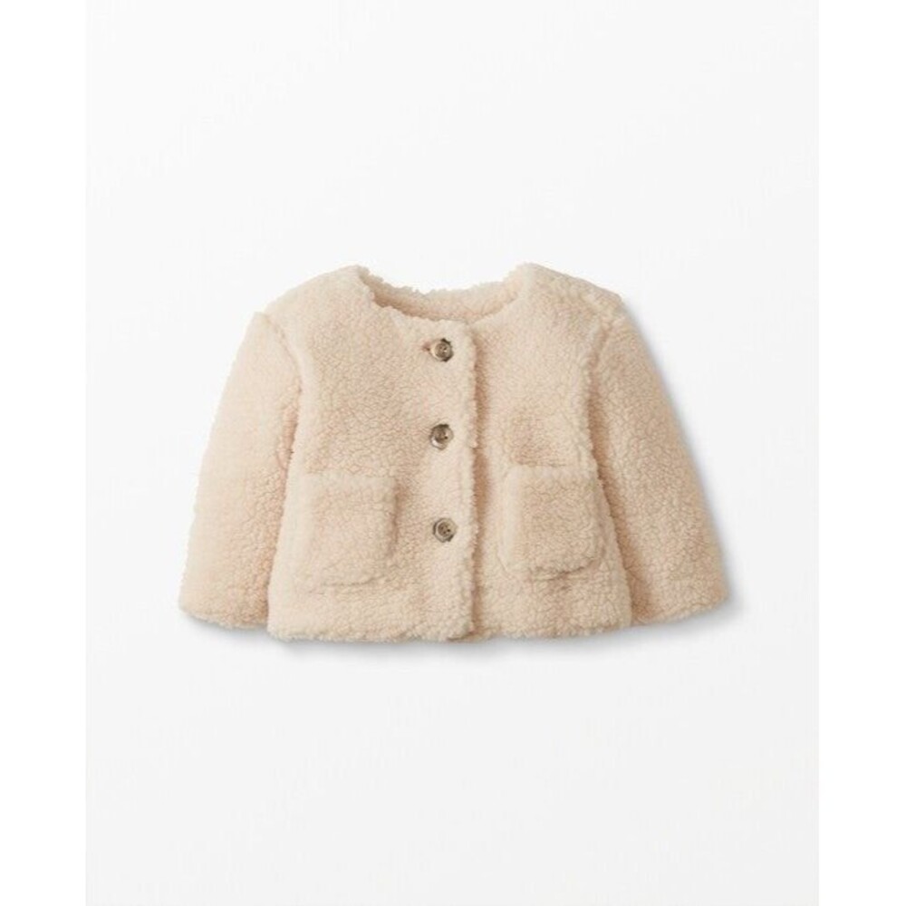 Hanna Andersson Baby Faux Shearling Jacket Sz 12-18 months